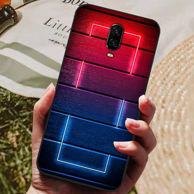 For Oneplus 6 6T Case Silicone Soft TPU Back Cover Phone Case For One Plus Oneplus 6t 6 T Case Black Cover Coque Fundas Capa