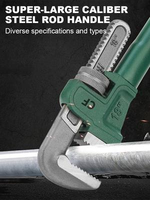 10/12/14/18 Inches Heavy Duty Carbon Steel Straight Pipe Wrench ,Large Opening Adjustable Wrench,Cutting of Pipe Pliers