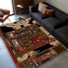 HD Treasure Chest Heroes of Might and Magic Map 27 Style HOMM3 Carpet Rug for Living Room Bedroom Home Sofa,Non-slip Floor Mat