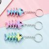 Creative Realistic 3D Printed Gradient Color Shark Keychain Pendant Lightweight Backpack Decoration Accessories Kids Toys Gifts