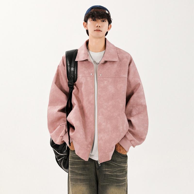 Youth Trend Korean Version of Fashion Leather Jacket Couple Jacket Versatile Top