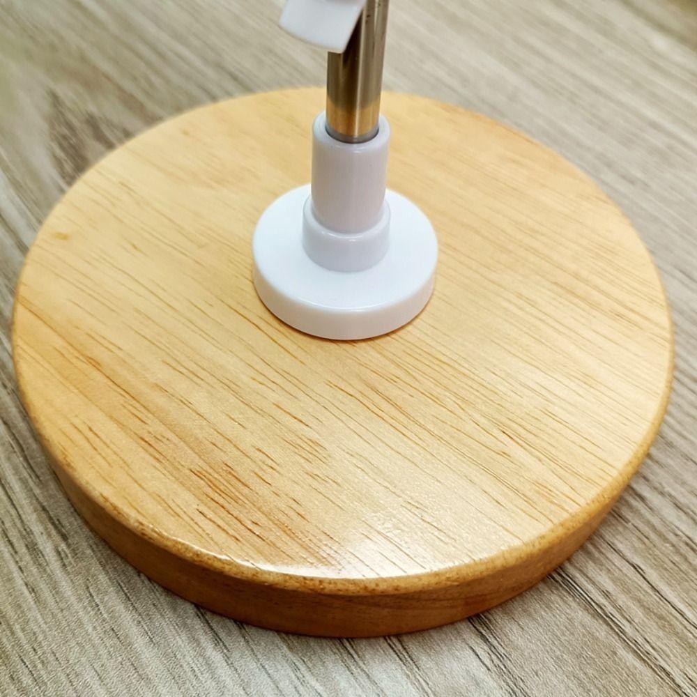 Stainless Steel Doll Stand Wooden Base Doll Standing Rack Durable Doll Display Holder  for Bjd Doll