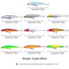 1Pcs Fishing Lure Hard Bait Minnow Deep Diving Swim Bait Walleye Lure Surface Water Lure for Bass Trout Pike Freshwater Saltwater Lure Set