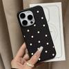 Full Screen White Polka Dots Phone Case for Samsung Galaxy A56 A36 A16 A06 A55 A35 A15 A54 S25 FE S24 S23 S22 Ultra Plus5G Cover