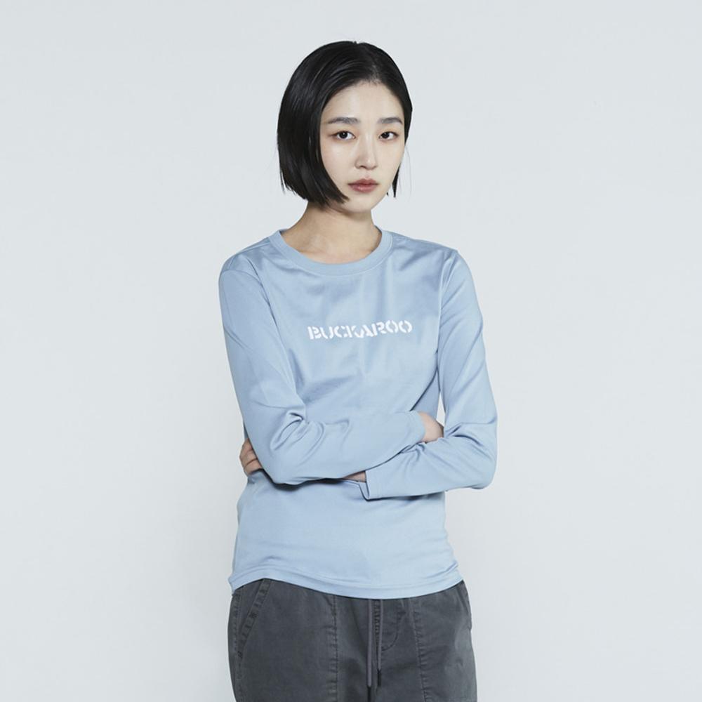 Burkeru Women S 60-Count Reversible Silket Logo Round T-Shirt Light Blue Light Blue_F