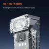 USB Rechargeable Flashlight with Tail Magnet USB Rechargeable Work Light UV Detection Torch Outdoor Emergency Camping Lantern