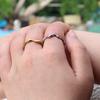 Hot Selling Fashion Design Waterproof 18k Gold Plated Stainless Steel Wave Rings for Women Jewelry