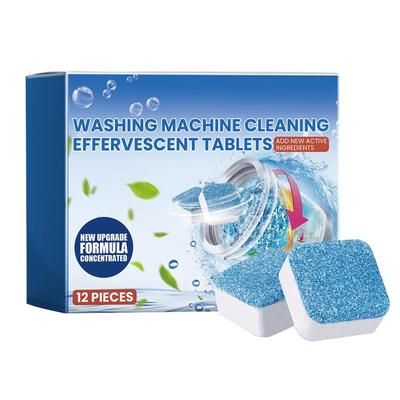 Washing Machine Cleaning Tablets 12PCS/Box Household Washing Machine Cleaners 12PCS/Box Washing Machine Cleaner And Descaler