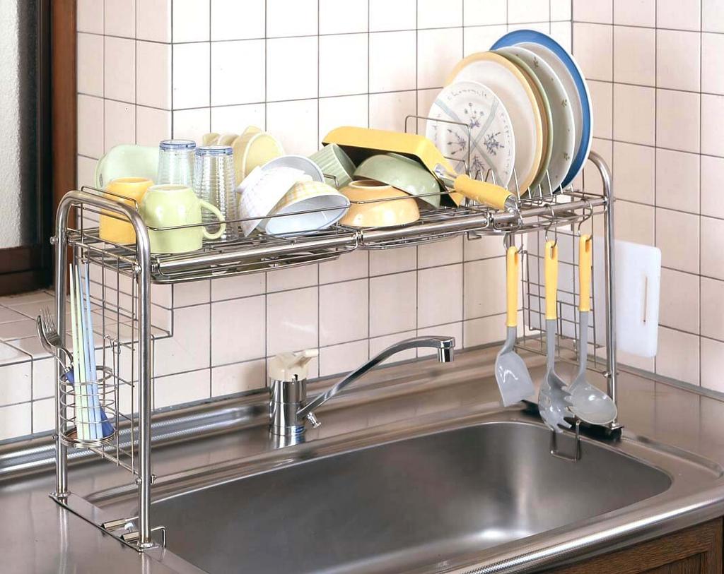 Sugiyama Metal Over-the-Sink Rack for Kitchen Storage, KS-2712