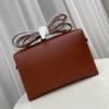 New lunch box bag, cowhide leather women's bag, messenger bag, shoulder bag, underarm bag.