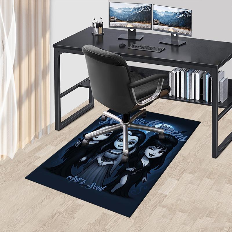 

Horror Queens Office Chair Mat: Gothic Home Decor, Sofa Carpet, Office Rug Gift for All Rooms 60cm by 90cm