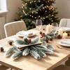 50/100PC Artificial Plants Wedding Christmas Tree Halloween Flower Home Room Table Decora Plastic Pine Needle Snowflake Diy Gift