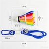 3D Printed Rainbow Badminton Bag Charm, Dopamine Style Keychain Pendant