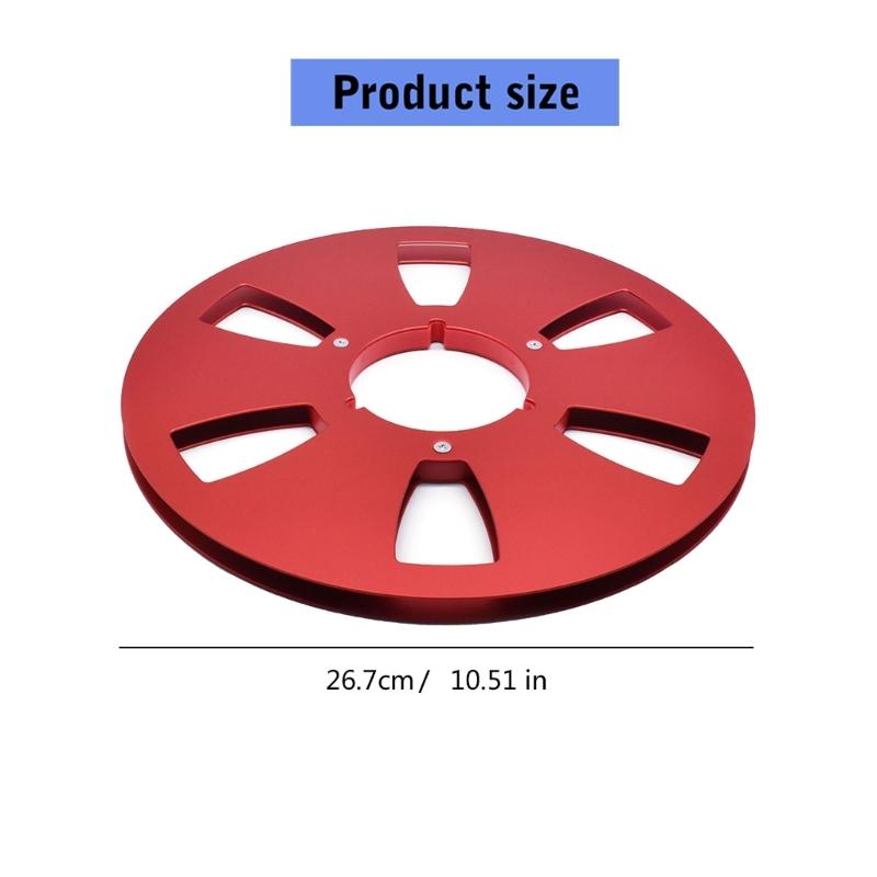 Professional Aluminum Reel 6 Hole Design For 1/4Inch 10.5 Open Tape Recording Disk Accessory