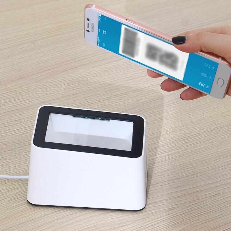 USB Versatile Scanning Hands-free Scan QR Code 1D&2D Code Reader Stores Supermarkets Bar Code Reader Barcode Scanner
