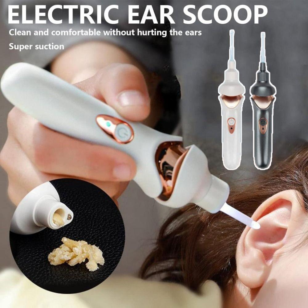 Electric Vibration Spiral Ear Cleaner Painfree Earwax Pick Ear Spoon  for Children