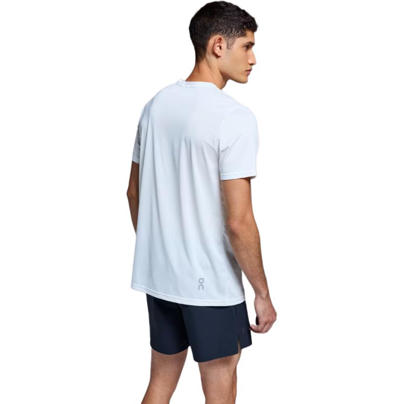 On Round Neck Pullover Solid Color Short Sleeve T-Shirt Men Tops White 1ME10430864