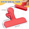 12Pcs Wide Stainless Steel Chip Clips Metal Bag Closer For Food Storage