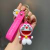 Adorable Cartoon Doraemon Keychain Cute Silicone Dangling Key Ring Accessories