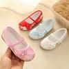 Chinese Style Girls' Dancing Shoes Wear Resistant Non-slip Embroidered Cloth Shoes Professional Breathable