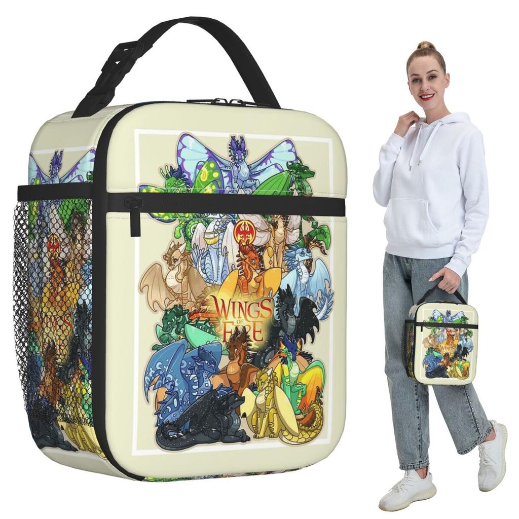 Wing Of Fire All Dragon Insulated Lunch Bag for Kids School Cooler Thermal Food Box Tote Portable Lunch Boxes Container