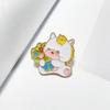 Chinese Style Metal Steed Brooch Cartoon New Year Lapel Pins Creative Zodiac Horse Brooch  Cap Pin