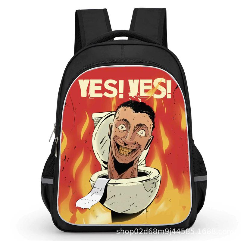 Toilet Man School Bag Titan Clock Man Titan Monitor Man Titan Audio Man Large Capacity Student School Bag