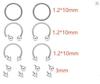 Versatile Piercing Jewelry Set: Nose Rings, Lip Studs, Tongue Rings