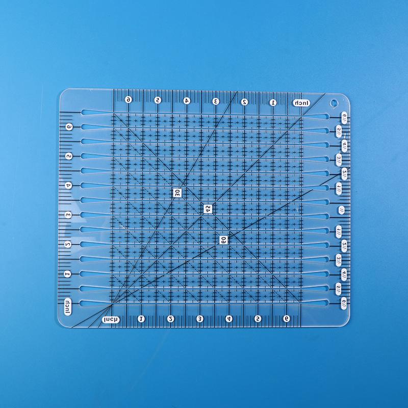 Linijka do cięcia kołdry 5 w 1 Akrylowe przezroczyste kwadratowe szablony Linijka do szycia do cięcia Pikowanie Szycie Rękodzieło