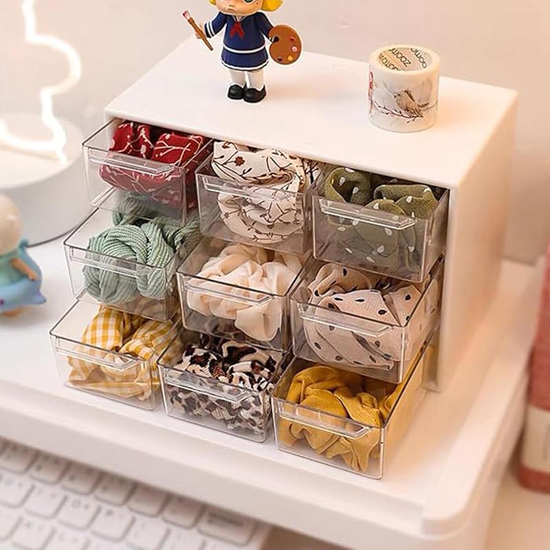 Clear Card Storage Box Idol Photocard Display Case Data Cable Storage Box Card Classification Case Desktop Sundries Organizer