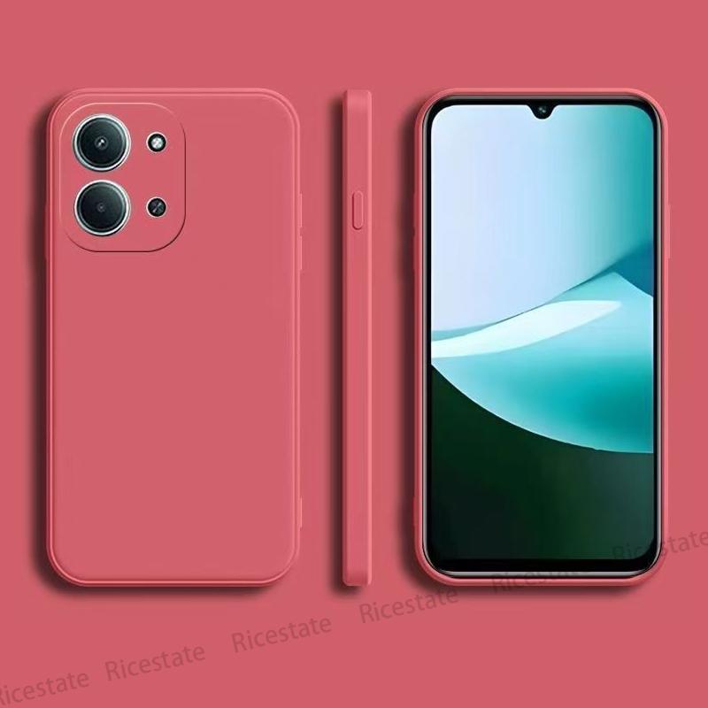 For Xiaomi Redmi 15C 4G 5G Cover Square Liquid Silicone Protective Phone Back Cover Cases For Redmi15c