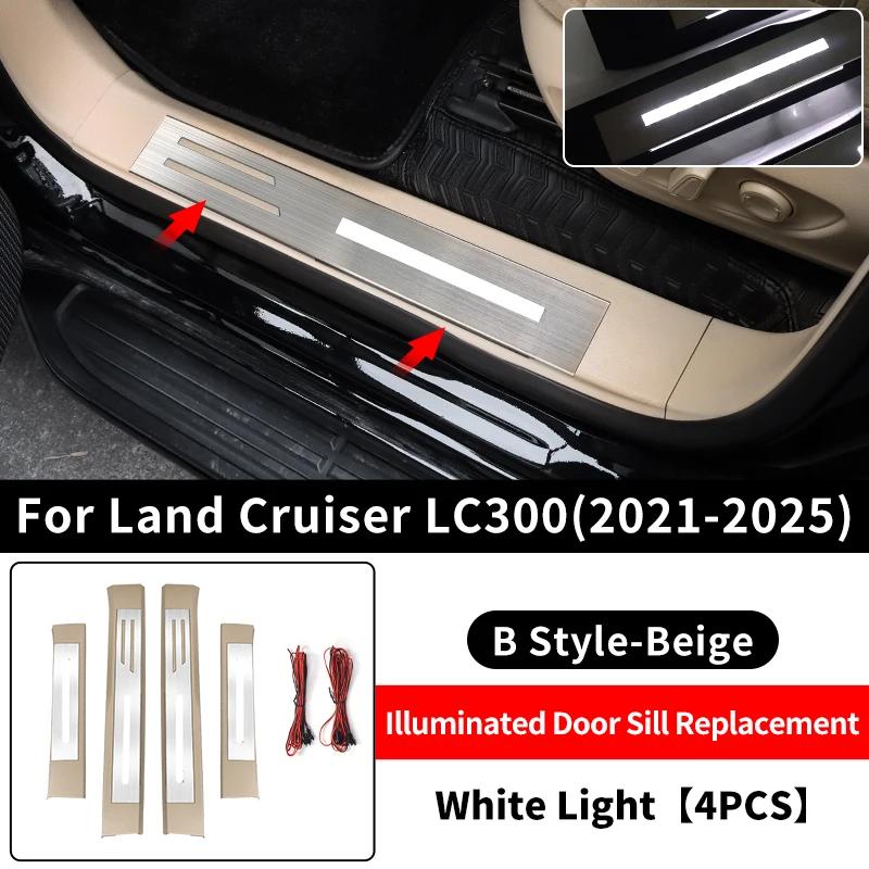 For 2021-2025 Toyota Land Cruiser 300 LED Door Sill Panel Replacement Part Lc300 Interior Modification Accessories Welcome Pedal