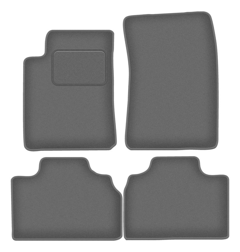 Velour Graphite Car Mats For: SsangYong Kyron SUV (2005-2014)