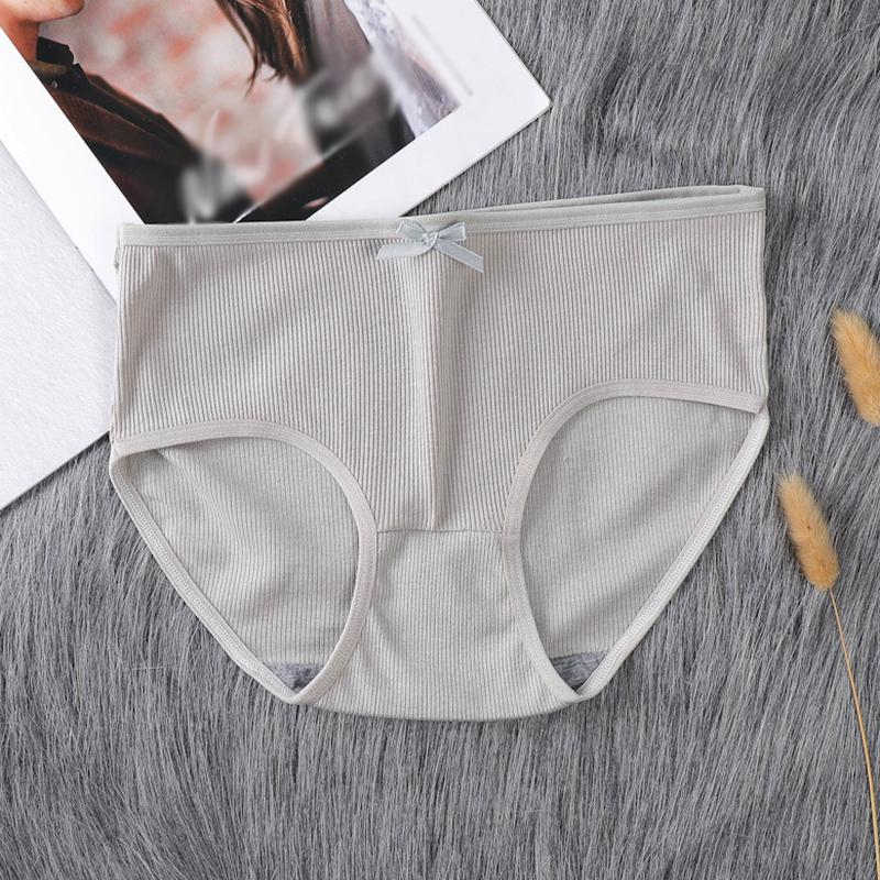 

Молочный шелк Bow Girl Macaron Color Matching Дышащие трусики средней талии XL