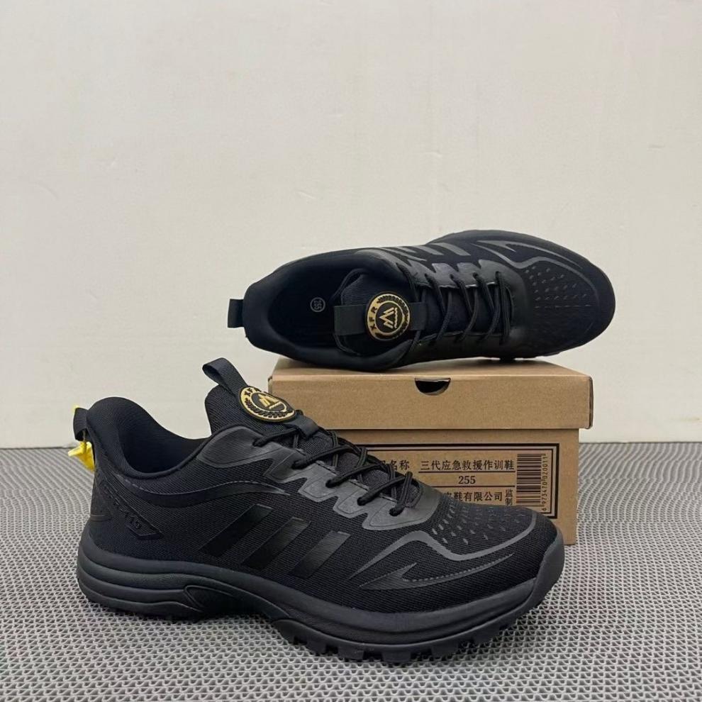 Genuine third-generation fire emergency rescue training shoes men's outdoor black lightweight running physical training shoes