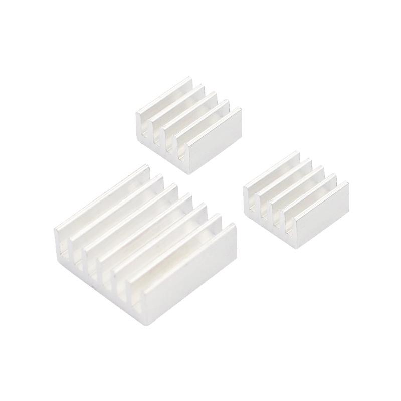 Raspberry Pi 3B+ Aluminum Heatsink with Thermal Adhesive - 3-Pack Cooling Kit