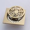 Removable Square Shower Drain Brass Floor Hair Catcher Durable Bathroom Drainage  Laundry Floor