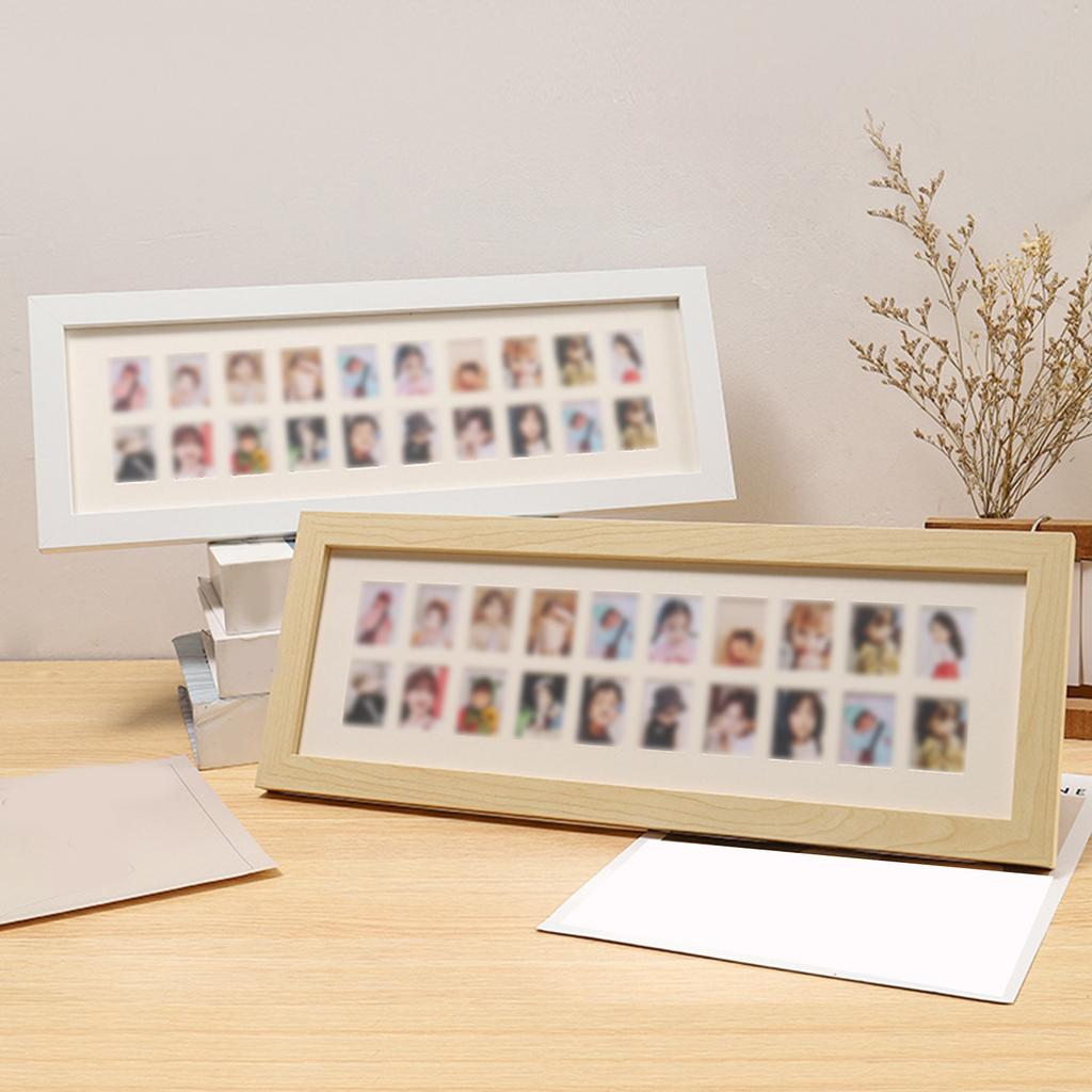 Picture Frame with Transparent Glass Display Tabletop Ornament for Home Decoration Photo Frame Standing