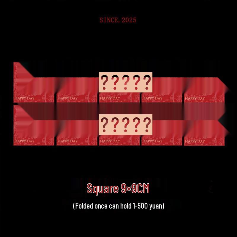 Creative Double Happiness Red Envelopes for Wedding, Bride Pickup, and Door Blocking - Mini and Large Sizes