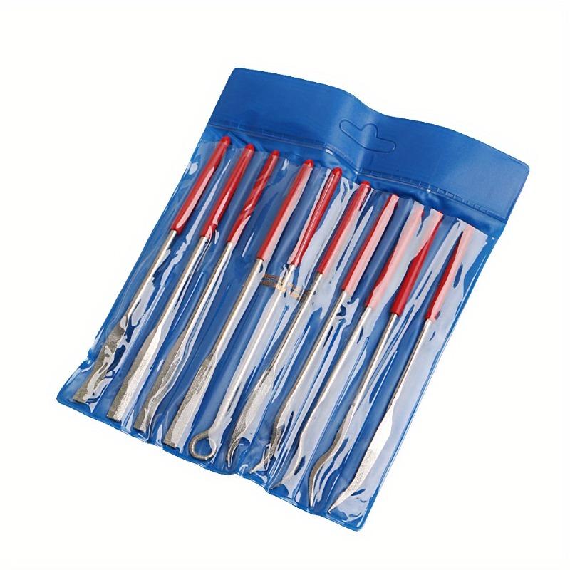 10Pcs/Set Diamond Coated Riffler Files Mechanical Watch Jewelry Files Tools Set