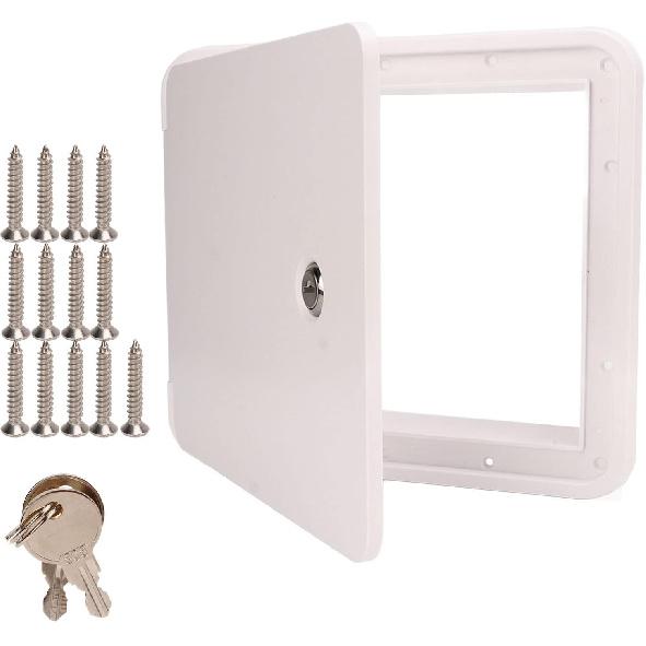 Power Cable Hatch, Rainproof Anti Thickened Electrical Access Door Hatch for RV Boat Trailer