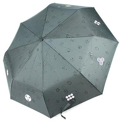 KOMESICHI Men's Folding Umbrella Katana Samurai Sword Kamon Japanese Family Crest