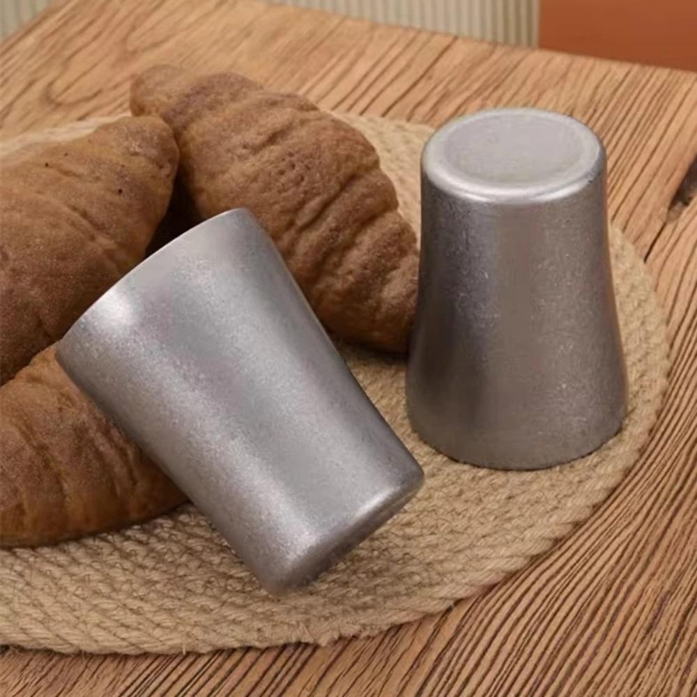 Vintage Coffee Mug Stainless Steel Cold Drink Cup Japanese Style Ice Cream Bowl  Office