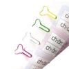 Creative Bone-Shaped Paper Clips: 100-Piece Colored Metal Bookmark and Office Stationery Set