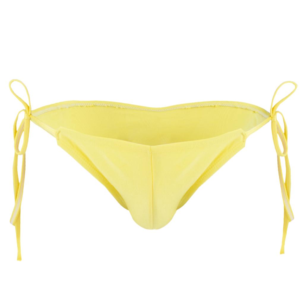 Men's Bikini Briefs Gay Sissy Underwear Side Ties Swimwear Beachwear