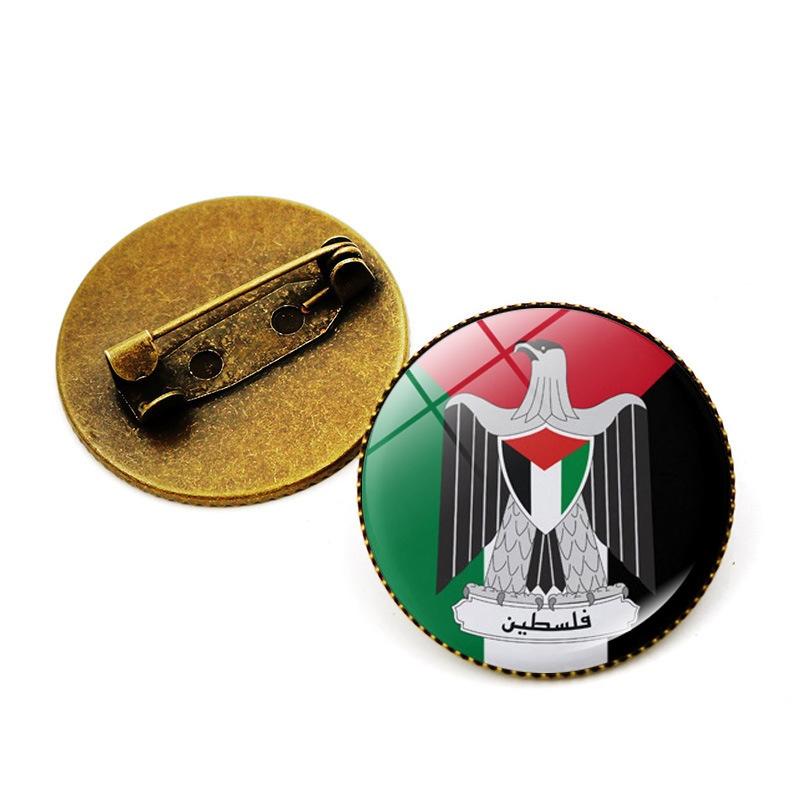 Premium Zinc Alloy Palestine Flag Brooch Pin Unique And Stylish Accessory For Bags And Jewelry Wholesale