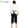 Stylish Pirate Costume For Men With Impressive Belt And Beard For Halloween Parties