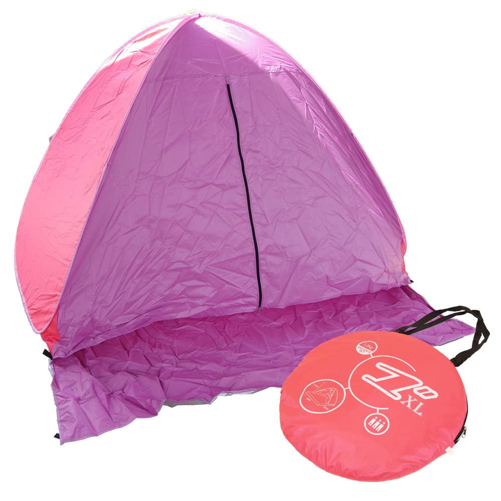 

Azzurri Produce Pop-up Tent, One-Touch Tent, UV Protection, UV Protection, Curtain Included, 3-4 People Beach Tent, 200 x 165 x 130 cm, Fully Closed
