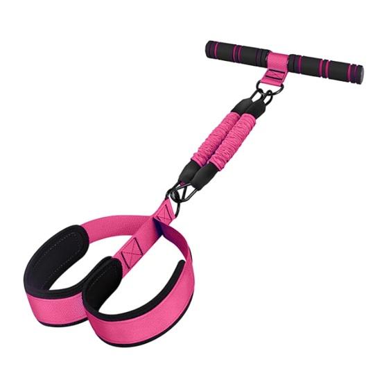 Pedal Resistance Band with Handle Yoga Sit-up Exerciser Pull Rope Men Women Abdomen Waist Arm Leg Core Training Workout Equipment