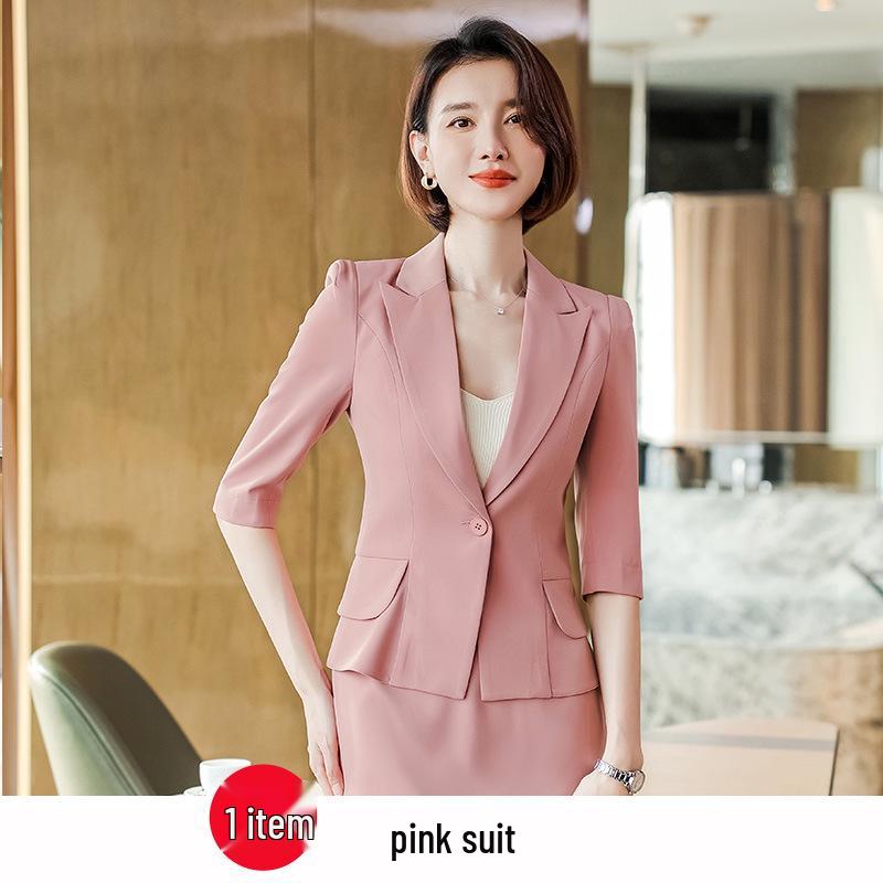 Women's Professional Short Sleeve Blazer & Skirt Suit - Spring/Summer Collection